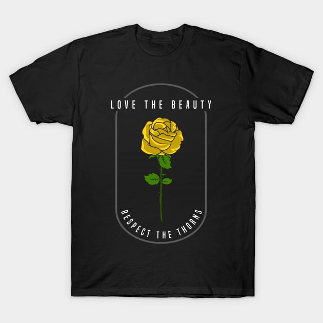 Roses with yellow Leaves T-Shirt by Markus Schnabel